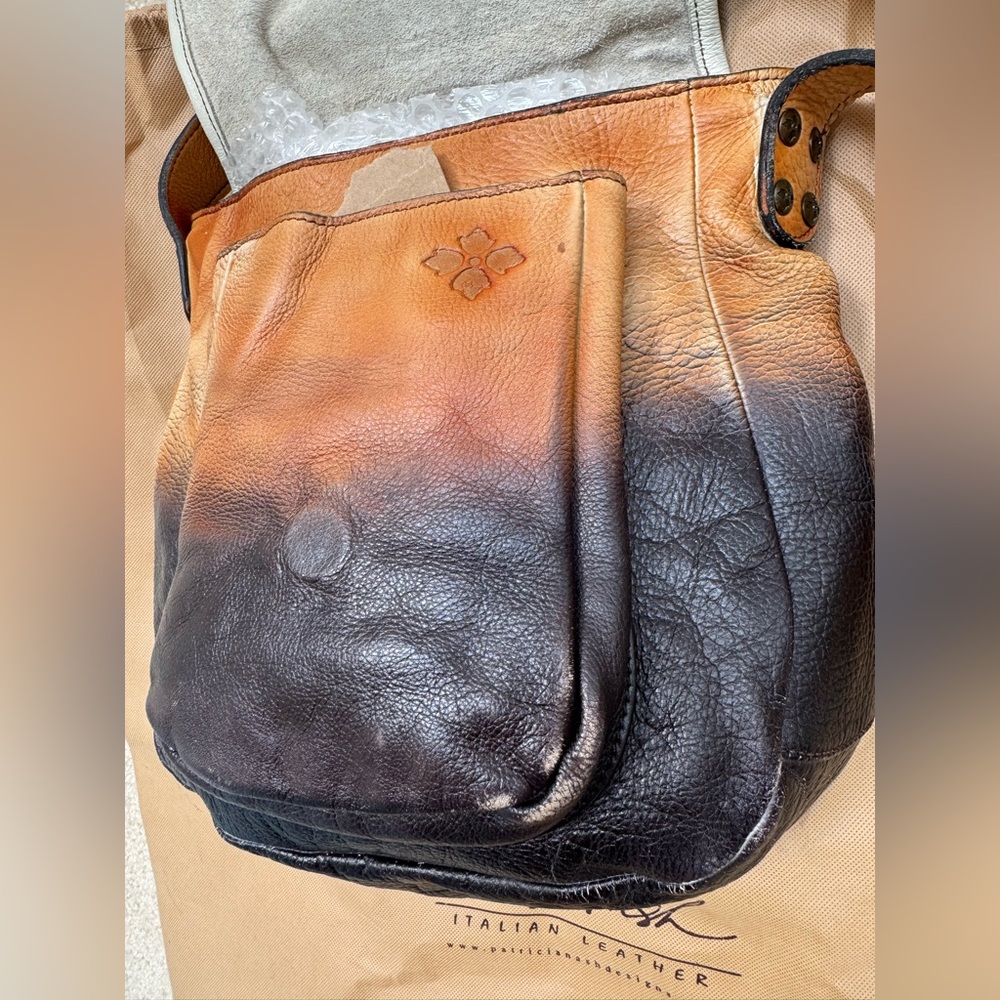 Patricia Nash Ombre Dip Leather Barcelona Saddle Bag - Picture 4 of 12